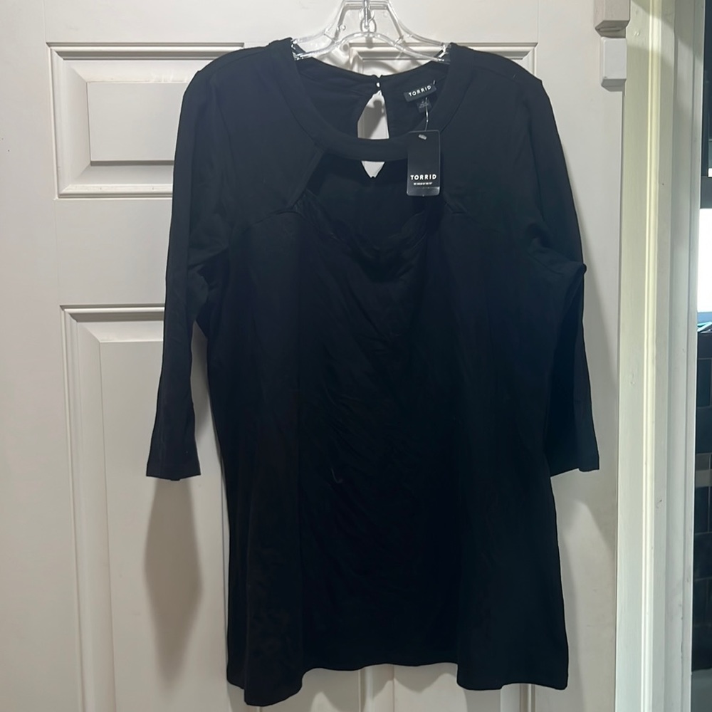 Torrid Foxy Top with Lace Neck 3